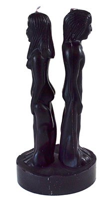 8" Black Separation candle (image for) 8" Black Separation candle